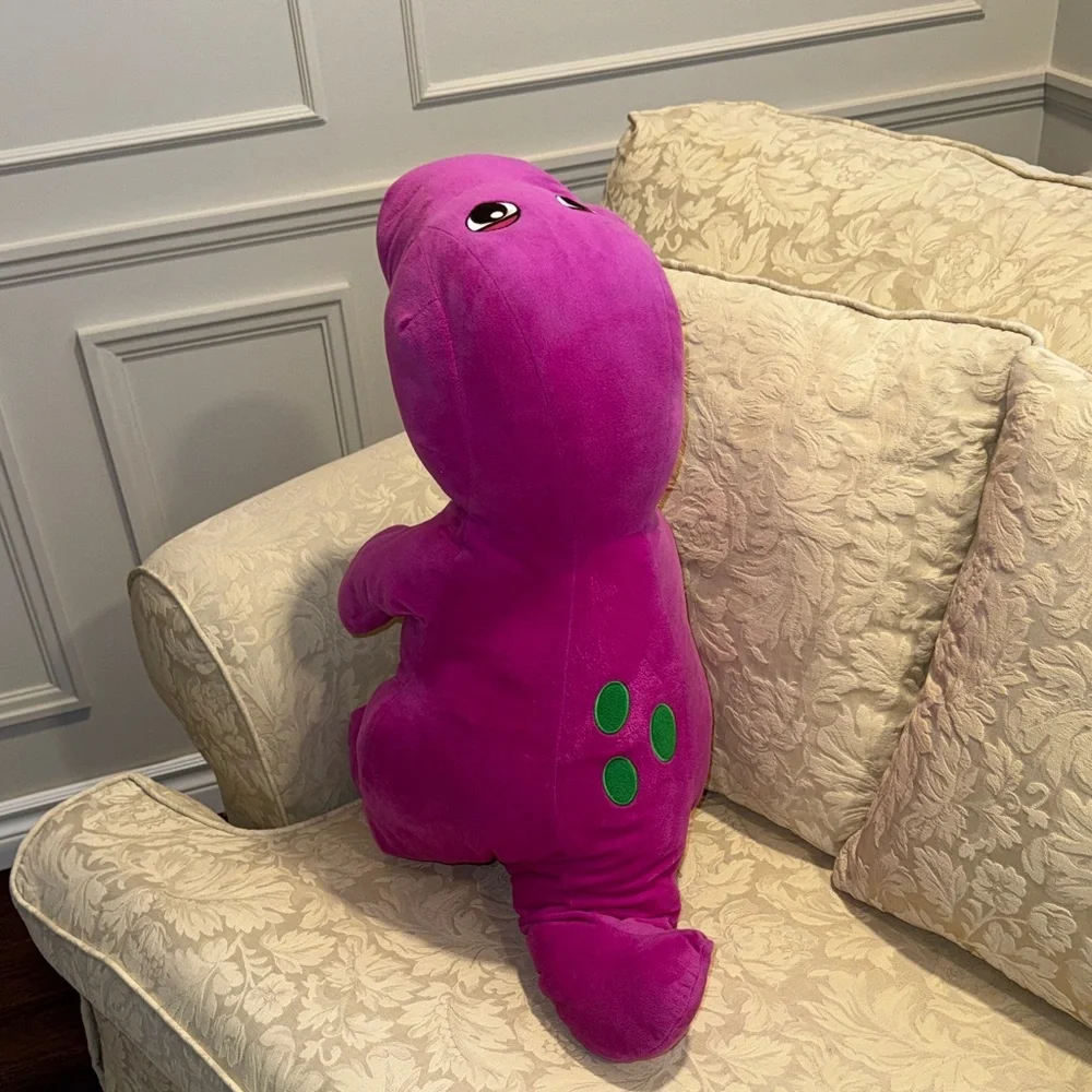 Barney Speak N Sing 2017 Fisher Price Plush Jumbo Large Purple Dinosaur 26" - Picture 5 of 9